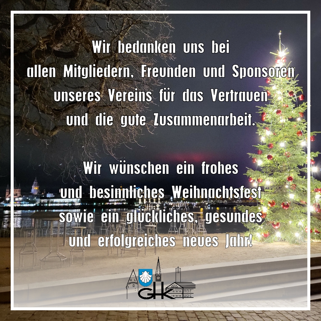 Wir bedanken uns bei allen Mitgliedern, Freunden und Sponsoren unseres Vereins für das Vertrauen und die gute Zusammenarbeit. Wir wünschen ein frohes und besinnliches Weihnachtsfest sowie ein glückliches, gesundes und erfolgreiches neues Jahr!
#Weihnachtsgrüße #Kastel #Mainz #Wiesbaden #TeamHeimatforscher #HeimatgeschichteErLeben #GHK